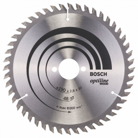 Bosch ketassae tera Optiline Wood 190x30 48D