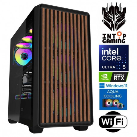 INTOP AQUA Ultra 5 245KF 32GB DDR5 1TB SSD M.2 NVME+4TB RTX5060 8GB WiFi WIN11Pro