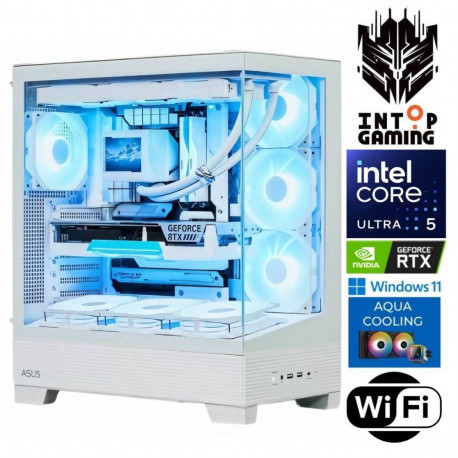 INTOP AQUA Ultra 5 245KF 16GB DDR5 1TB SSD M.2 NVME+4TB RTX5050 8GB WiFi WIN11