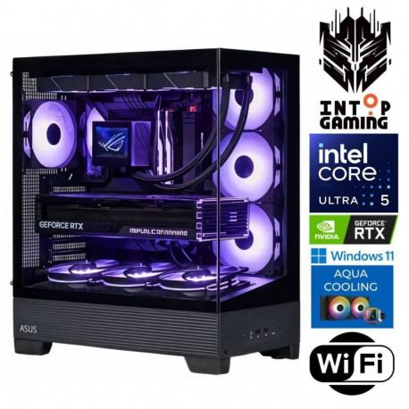 INTOP AQUA Ultra 5 245KF 64GB DDR5 1TB SSD M.2 NVME+4TB RTX5060 8GB WiFi WIN11Pro