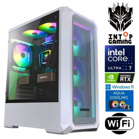 INTOP AQUA Ultra 7 265KF 16GB DDR5 2TB SSD M.2 NVME+4TB RTX5050 8GB WiFi WIN11