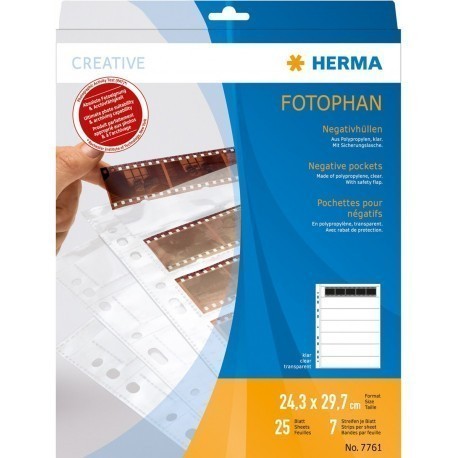 Herma negative sleeve 5 PP CL 25 sheets (7761)
