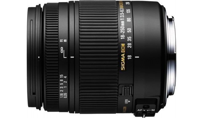 Sigma 18-250mm f/3.5-6.3 DC OS Macro HSM objektīvs priekš Nikon