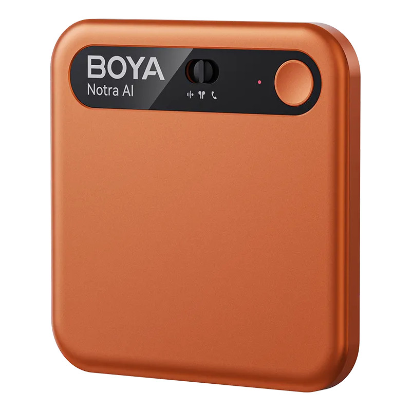 Boya Notra AI Note Taker, cosmic orange