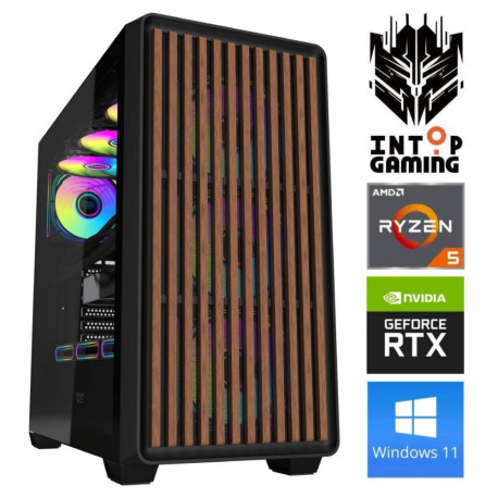 INTOP Ryzen 5 5500 16GB 500SSD M.2 NVME+4TB RTX5060Ti 16GB WIN11Pro