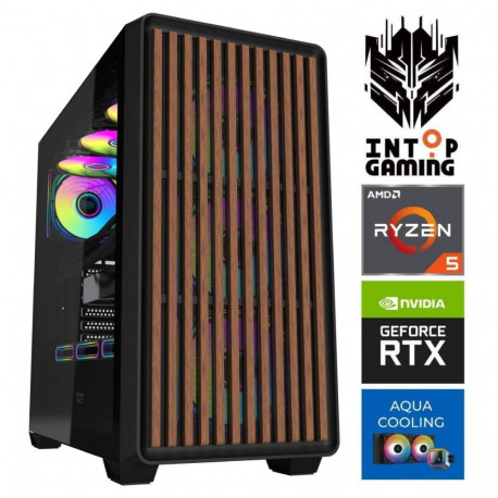 INTOP AQUA Ryzen 5 7600X 16GB DDR5 1TB SSD M.2 NVME+4TB RTX5070 12GB no-OS