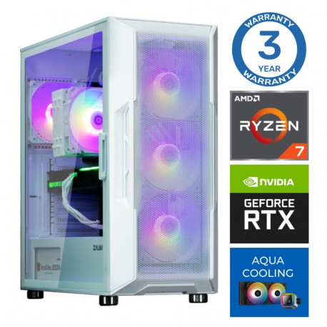 INTOP AQUA Ryzen 7 7700X 16GB DDR5 500SSD M.2 NVME+4TB RTX5050 8GB no-OS
