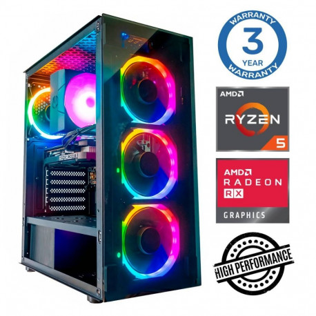 INTOP Ryzen 5 5600X 16GB 1TB SSD M.2 NVME+4TB RX580 8GB no-OS