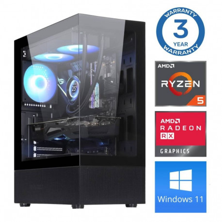 INTOP Ryzen 5 5600X 64GB 1TB SSD M.2 NVME+4TB RX580 8GB WIN11