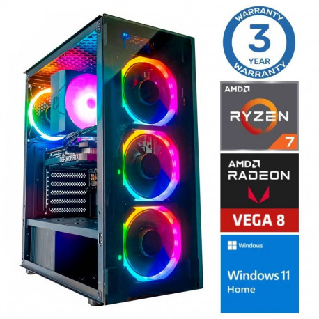 INTOP Ryzen 7 5700G 8GB 250SSD M.2 NVME+4TB Radeon RX Vega 8 WIN11