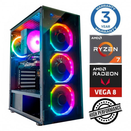 INTOP Ryzen 7 5700G 8GB 1TB SSD M.2 NVME+4TB Radeon RX Vega 8 no-OS
