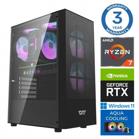 INTOP AQUA Ryzen 7 7700X 32GB DDR5 2TB SSD M.2 NVME+4TB RTX5060Ti 16GB WIN11