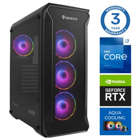 INTOP AQUA i7-14700F 16GB DDR5 1TB SSD M.2 NVME+4TB RTX5070 12GB no-OS