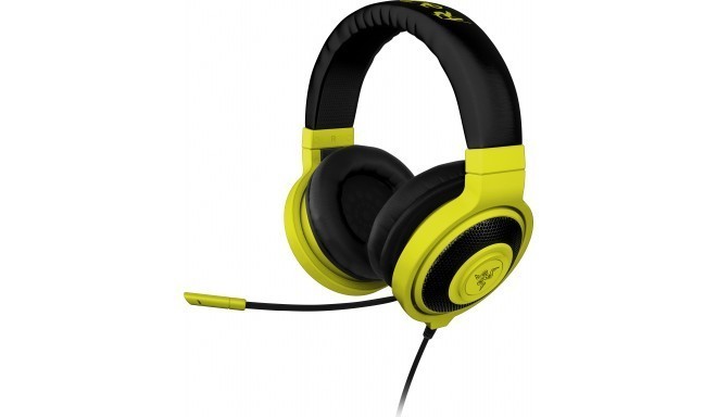 Razer kõrvaklapid + mikrofon Kraken Pro Neon, kollane