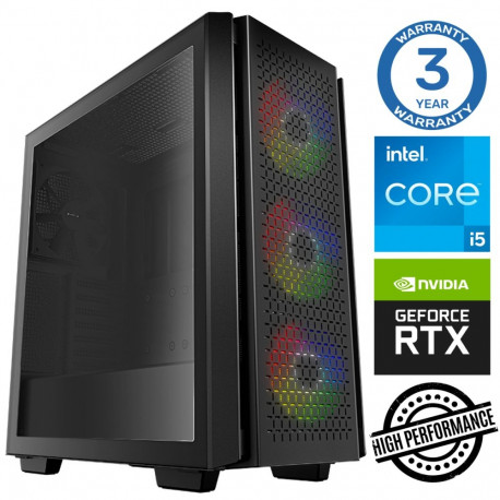 INTOP i5-12400F 16GB 500SSD M.2 NVME+4TB RTX3050 6GB no-OS