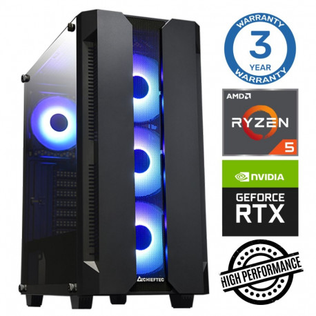 INTOP Ryzen 5 5600X 32GB 1TB SSD M.2 NVME+4TB RTX3050 6GB no-OS