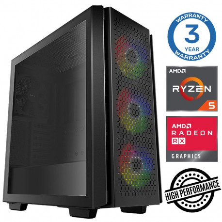 INTOP Ryzen 5 5500 16GB 500SSD M.2 NVME+4TB RX580 8GB no-OS