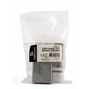 Cat. 6 LAN coupler, LSA (Krone), shielded (silver color)