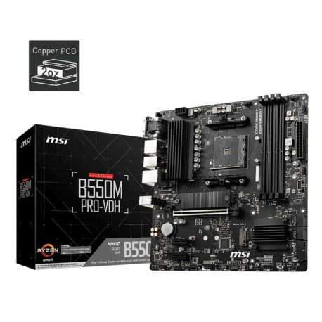MSI mainboard B550M Pro-VDH AM4 4DDR4 HDMI/DP/VGA mATX