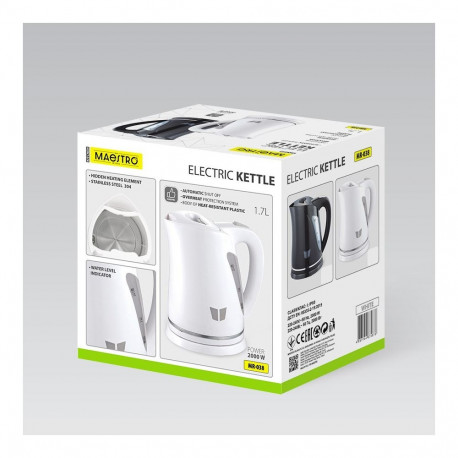 Electric Kettle - Maestro MR-038 1.7L 2000W Plastic White