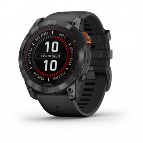 Smartwatch - Garmin fēnix 7X Pro 1.4" Touchscreen GPS Wi-Fi Grey