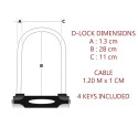 Master Lock U-Lock teras 13mm koos kinnitusega 8285EURDPRO