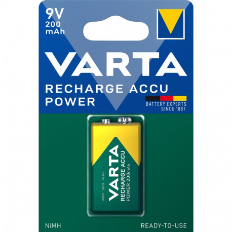 1 Varta Rechargeable Accu Power 9V 200 mAh