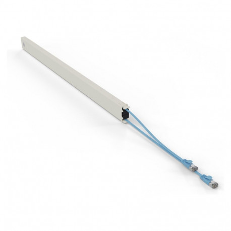 "Patchbox patchbox.one Kupferkassette 46RU (2,5 m), Cat. 6a, U/FTP, PoE, blau"