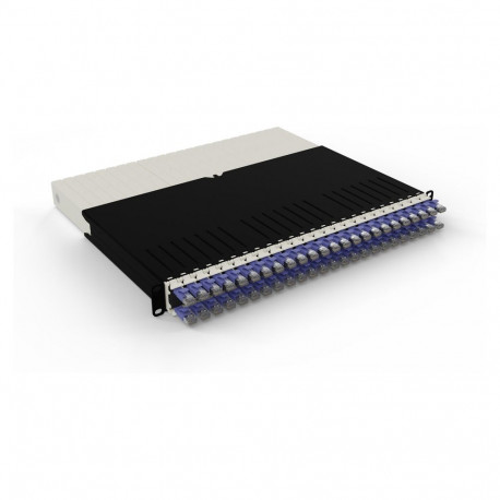 "Patchbox patchbox.one Kabeleinzugssystem 8RU/STP (0,8 m) mit 24 Kassetten, Patchkabel Cat. 6a, U/FT
