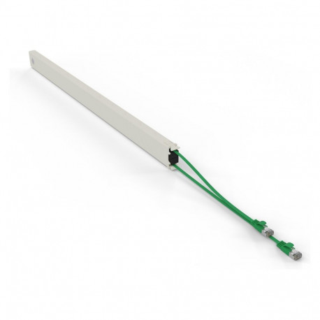 "Patchbox patchbox.one Kupferkassette 46RU (2,5 m), Cat. 6a, U/FTP, PoE, grün"