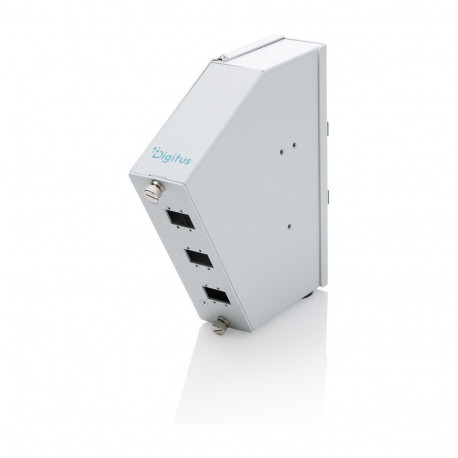 Digitus valguskaabli DIN-liistu adapter 6 SC SX/LC DX nurgaga hall