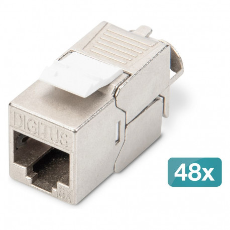 "DIGITUS Keystone Jack Cat6A/RJ45->LSA geschirmt 500MHz 48St"