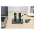 "Docking USB-C->NVMe SSD,SATA SSD, SD"