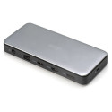 "Docking USB-C->HDMI,DP,USBA,USBC,RJ45,DC,Audio silbe"