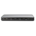 "Docking USB-C->HDMI,DP,USBA,USBC,RJ45,DC,Audio silbe"