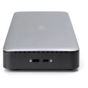 "Docking USB-C->HDMI,DP,USBA,USBC,RJ45,DC,Audio silbe"