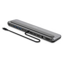 "Docking USB-C->HDMI,DP,USBA,USBC,RJ45,PD silber"