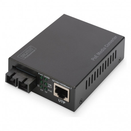 DIGITUS Gigabit PoE multimoodne meediakonverter RJ45/SC MM PSE