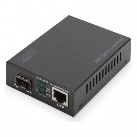 DIGITUS Gigabit PoE meediakonverter SFP/RJ45