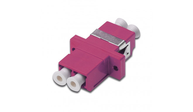 "DIGITUS LWL Kupplung LC->LC Multimode Duplex OM4 violet"