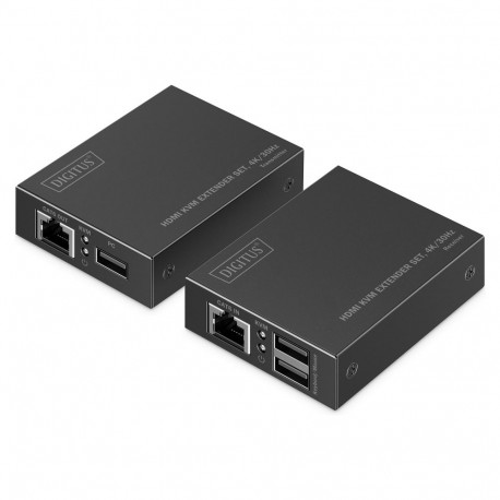"DIGITUS HDMI KVM Extender 4K/30Hz schwarz"