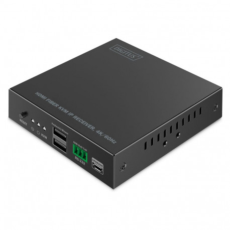 "DIGITUS HDMI Fiber IP Receiver 4K/60Hz schwarz"