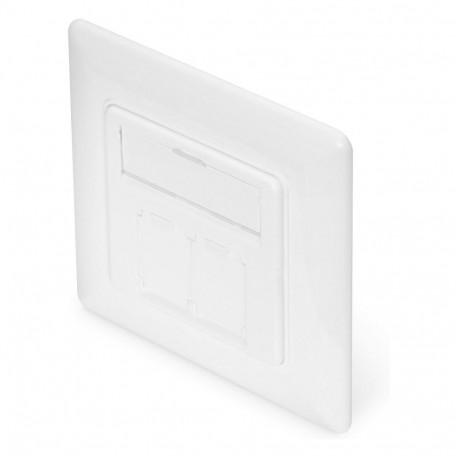 "DIGITUS Keystone Frontplatte für Keystone Module 80x80 weiß"