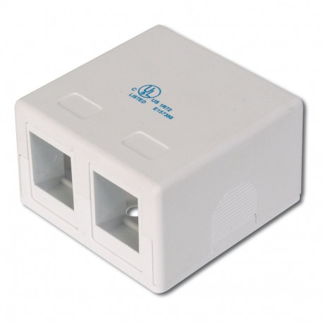 "DIGITUS Gehäuse für Keystone 2xKeystone, weiß"