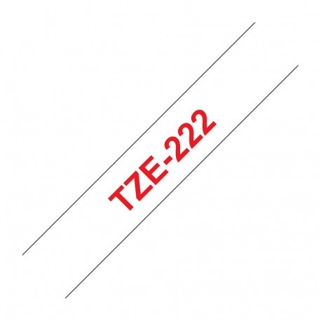 Brother P-Touch TZE-222 punane valgel 9mm