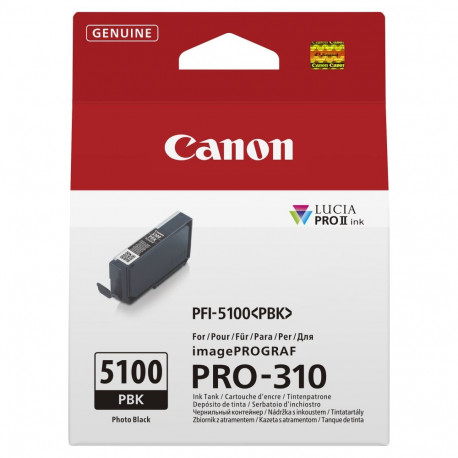 "CANON PFI-5100 SERIES Photo Black ink tank"