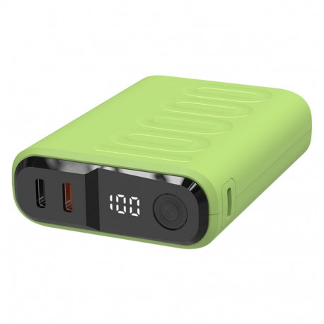 "Powerbank RealPower PB-10000C PD+,3xType-C,hellgrün"