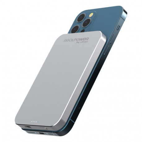 "RealPower Powerbank PB-5000 MAG silber 5.000mAh"