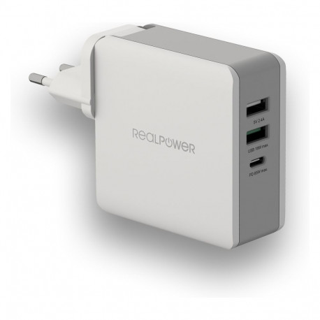 RealPower DeskCharge-65 Travel 65W laadija