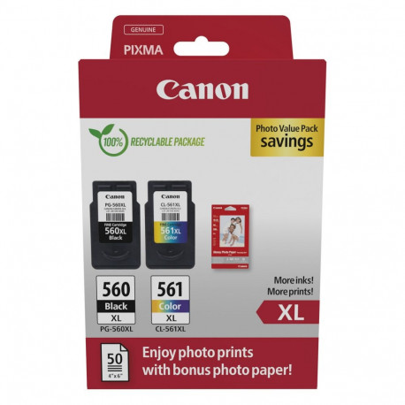 Canon PG-560XL/CL-561XL säästupakk tint + fotopaber 3712C008